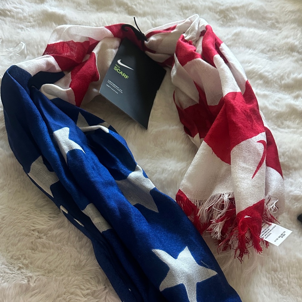 Nike Red and Blue Scarf